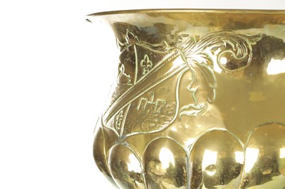 Lot 699 - TWO 19TH CENTURY BRASS JARDINIERES