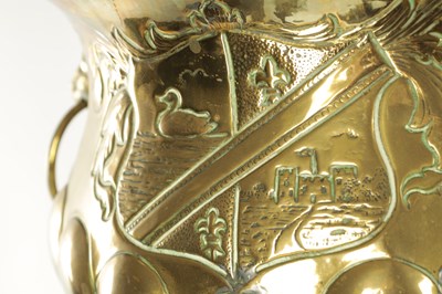 Lot 699 - TWO 19TH CENTURY BRASS JARDINIERES