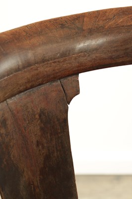 Lot 1221 - AN EARLY 18TH CENTURY WALNUT CORNER CHAIR