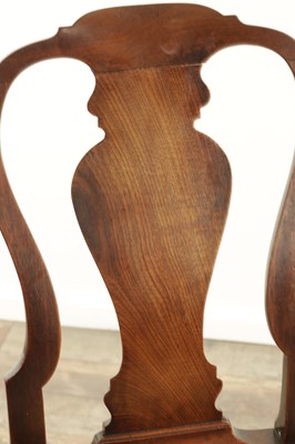 Lot 1381 - A GOOD GEORGE II WALNUT SIDE CHAIR