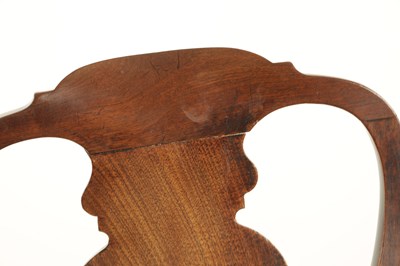 Lot 1381 - A GOOD GEORGE II WALNUT SIDE CHAIR