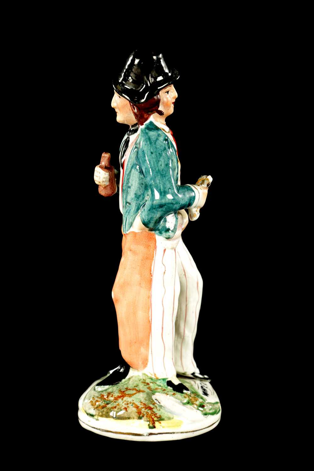 Lot 98 - A 19TH CENTURY STAFFORDSHIRE FIGURE ENTITLED WATER AND GIN