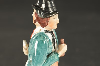 Lot 98 - A 19TH CENTURY STAFFORDSHIRE FIGURE ENTITLED WATER AND GIN