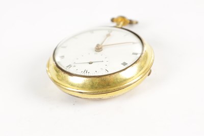 Lot 355 - PETER LITHERLAND, LIVERPOOL. A RARE GILT PAIR CASED POCKET WATCH WITH RACK LEVER ESCAPEMENT