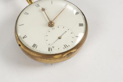 Lot 355 - PETER LITHERLAND, LIVERPOOL. A RARE GILT PAIR CASED POCKET WATCH WITH RACK LEVER ESCAPEMENT