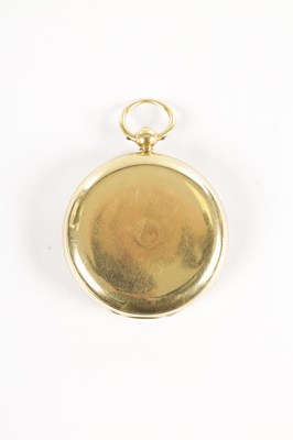 Lot 373 - LITHERLAND DAVIES & CO. LIVERPOOL. AN 18CT GOLD OPEN FACED POCKET WATCH