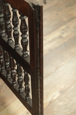 Lot 1314 - A 17TH CENTURY OAK HANGING MURAL / DOLE CUPBOARD