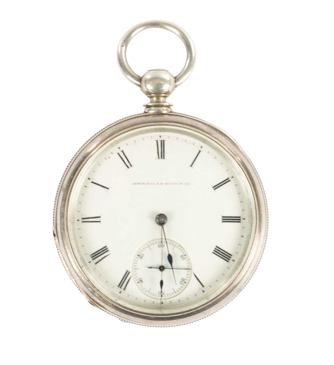 Lot 363 - WALTHAM WATCH CO. AN EARLY SILVER OPEN FACED AMERICAN POCKET WATCH