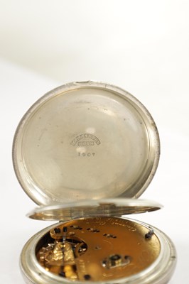Lot 363 - WALTHAM WATCH CO. AN EARLY SILVER OPEN FACED AMERICAN POCKET WATCH