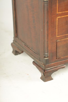 Lot 932 - A 19TH CENTURY MAHOGANY WORK BOX FORMED AS A MINIATURE CHEST