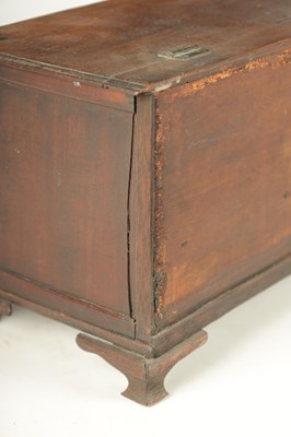 Lot 932 - A 19TH CENTURY MAHOGANY WORK BOX FORMED AS A MINIATURE CHEST