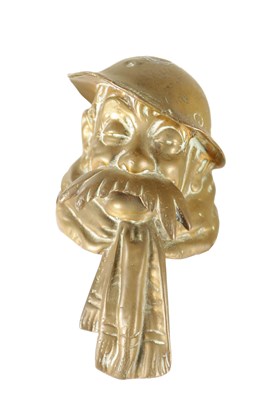 Lot 591 - A BRONZE "OLD BILL" CAR MASCOT BY BRUCE BAIRNSFATHER