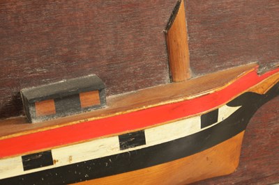 Lot 690 - A 20TH CENTURY HALF HULL HANGING MODEL OF NEPTUNE