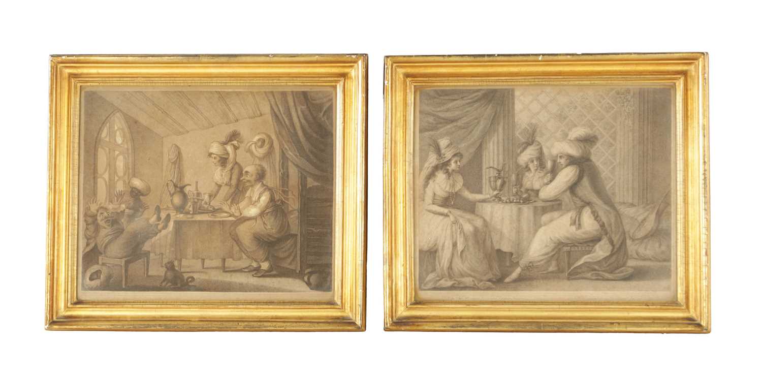 Lot 807 - A PAIR OF 18TH CENTURY SATIRICAL PRINTS