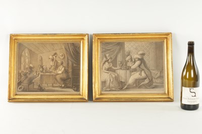 Lot 807 - A PAIR OF 18TH CENTURY SATIRICAL PRINTS