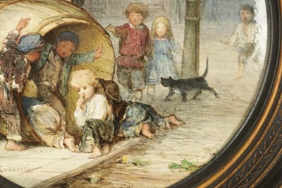 Lot 73 - A LARGE LATE 19TH CENTURY PORCELAIN PLAQUE SIGNED LUDOVICI