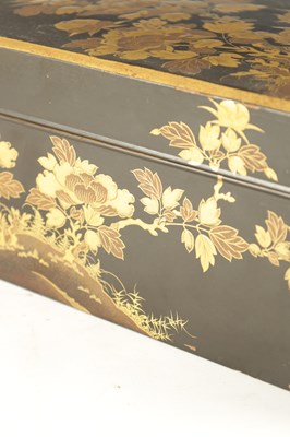 Lot 201 - A JAPANESE MEIJI PERIOD LACQUER WORK WRITING BOX