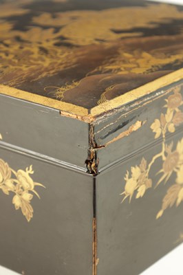 Lot 201 - A JAPANESE MEIJI PERIOD LACQUER WORK WRITING BOX