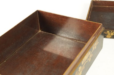 Lot 201 - A JAPANESE MEIJI PERIOD LACQUER WORK WRITING BOX