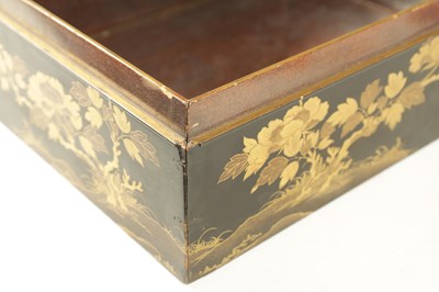 Lot 201 - A JAPANESE MEIJI PERIOD LACQUER WORK WRITING BOX