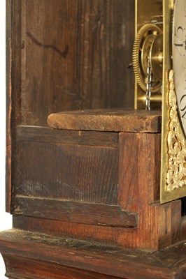 Lot 1099 - THOMAS HOUGHTON, CHORLEY. A SMALL GEORGE III OAK 30-HOUR LONGCASE CLOCK