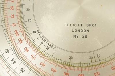 Lot 1129 - A LATE 19TH CENTURY LORD’S CALCULATOR BY ELLIOTT BROS. LONDON NO. 59.