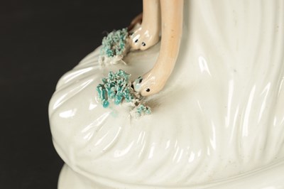 Lot 99 - A GOOD PAIR OF 19TH CENTURY STAFFORDSHIRE GREY HOUNDS