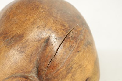 Lot 931 - A 19TH CENTURY CARVED SCULPTURE OF A CAT