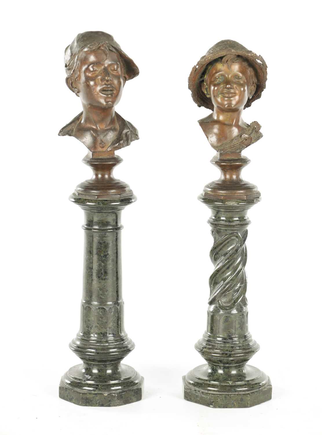 Lot 649 - TWO LATE 19TH CENTURY GRAND TOUR ITALIAN BRONZE BUSTS