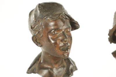 Lot 649 - TWO LATE 19TH CENTURY GRAND TOUR ITALIAN BRONZE BUSTS