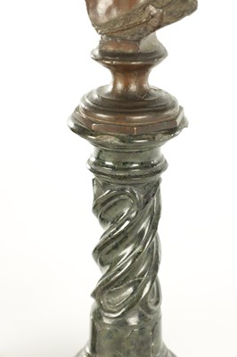 Lot 649 - TWO LATE 19TH CENTURY GRAND TOUR ITALIAN BRONZE BUSTS