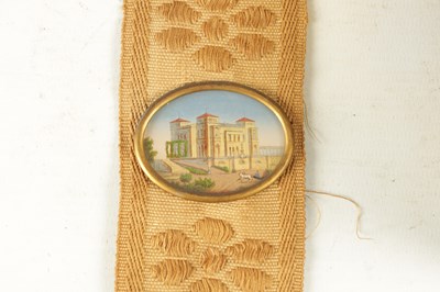 Lot 792 - A 19TH CENTURY GRAND TOUR WALL HANGING