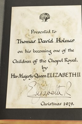 Lot 637 - A CAMBRIDGE BREVIER BIBLE PRESENTED AND SIGNED BY ELIZABETH II