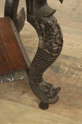 Lot 149 - A LATE 19TH CENTURY ANGLO INDIAN TWO TIER HARDWOOD OCCASIONAL TABLE