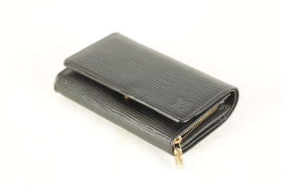 Lot 654 - A GENUINE LOUIS VUITTON BLACK EPI LEATHER PURSE/WALLET