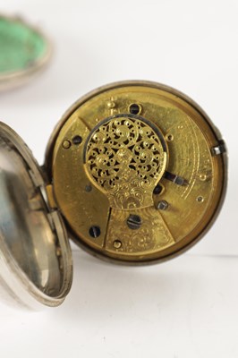 Lot 365 - RICHARD SNOW, PATELEY BRIDGE. A GEORGE III SILVER PAIR CASED VERGE POCKET WATCH