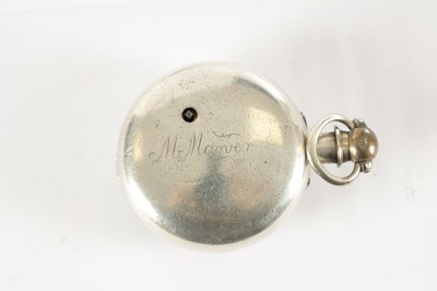 Lot 365 - RICHARD SNOW, PATELEY BRIDGE. A GEORGE III SILVER PAIR CASED VERGE POCKET WATCH