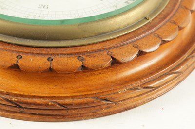 Lot 1204 - A LATE 19TH CENTURY ANEROID BAROMETER