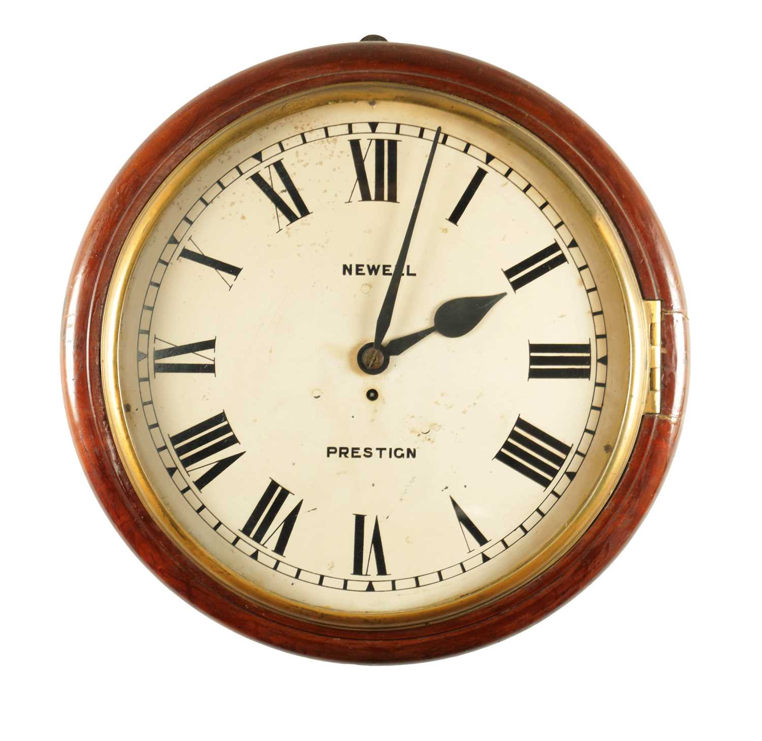 Lot 1115 - NEWELL, PRESTIGN, A 16” DIAL FUSEE WALL