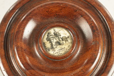 Lot 909 - A GEORGE III TREEN TURNED WALNUT SNUFF BOX