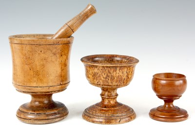 Lot 596 - A SELECTION OF 19th CENTURY TREEN to include a...