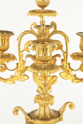 Lot 748 - A PAIR OF LATE 19TH CENTURY FRENCH ORMOLU CANDELABRA