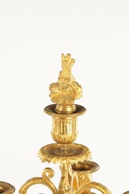 Lot 748 - A PAIR OF LATE 19TH CENTURY FRENCH ORMOLU CANDELABRA