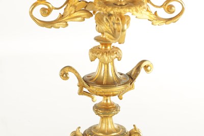 Lot 748 - A PAIR OF LATE 19TH CENTURY FRENCH ORMOLU CANDELABRA