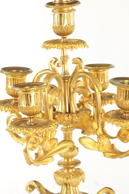 Lot 748 - A PAIR OF LATE 19TH CENTURY FRENCH ORMOLU CANDELABRA