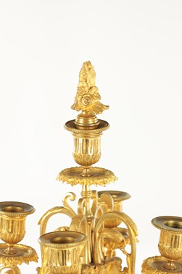 Lot 748 - A PAIR OF LATE 19TH CENTURY FRENCH ORMOLU CANDELABRA