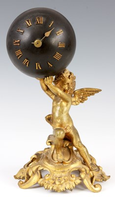 Lot 627 - AN EARLY 20th CENTURY ORMOLU MANTEL CLOCK...