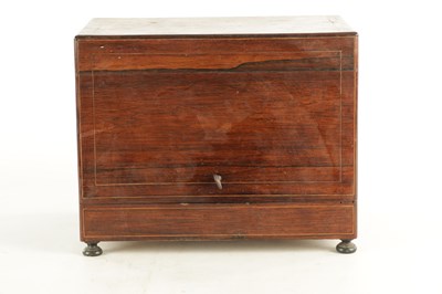 Lot 702 - A LATE 19TH CENTURY ROSEWOOD LIQUOR DECANTER BOX