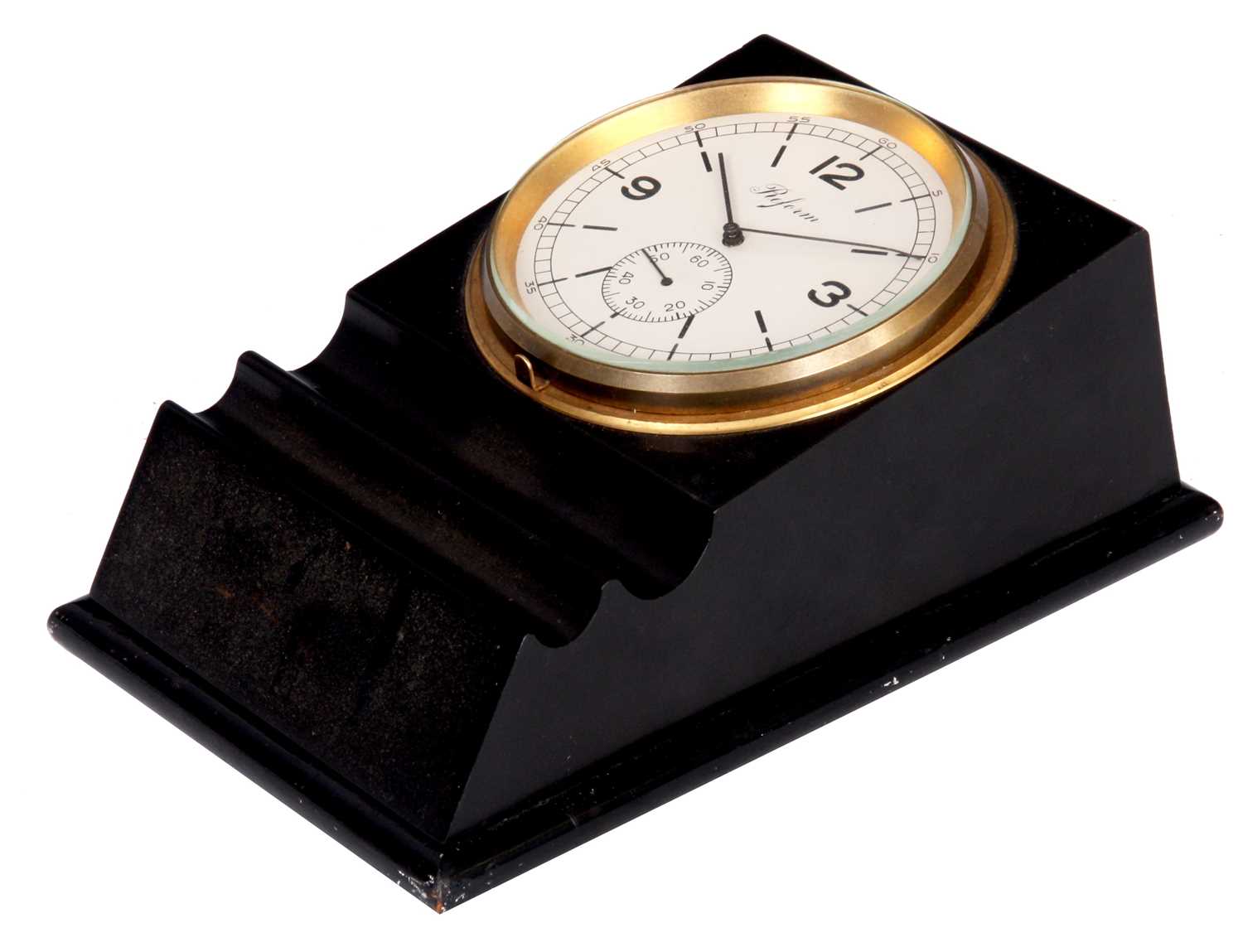 Lot 630 - A 1930’s SWISS REFORM ELECTRIC DESK CLOCK