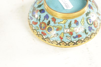 Lot 182 - A 19TH CENTURY CHINESE CLOISONNE ENAMEL LIIDDED BOX